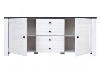 COMMODE ANTWERPEN (2 PC) 4 TIRS / 2PTS WHITE ( 23